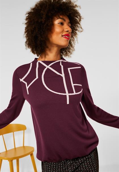 Shirt mit Wording high ruby