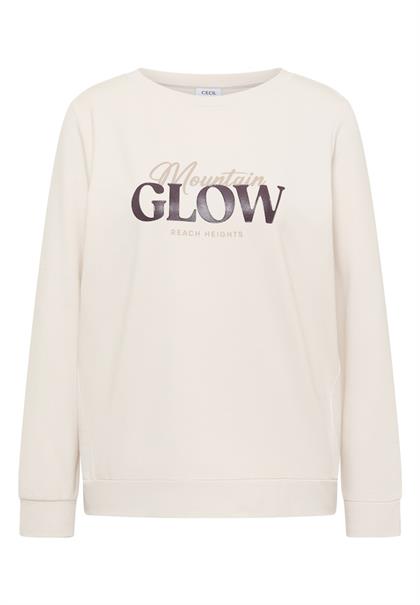 Shirt mit Wording light greige