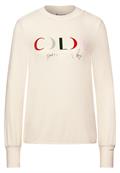 Shirt mit Wording Print cosy white