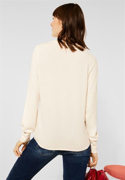 Shirt mit Wording Print cosy white
