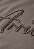 Shirt mit Wording-Stickerei dark tumbled beige