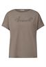 Shirt mit Wording-Stickerei dark tumbled beige