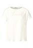 Shirt mit Wording-Stickerei off white