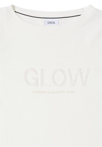 Shirt mit Wording vanilla white