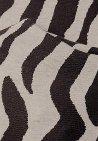 Shirt mit Zebra Print deep roast brown