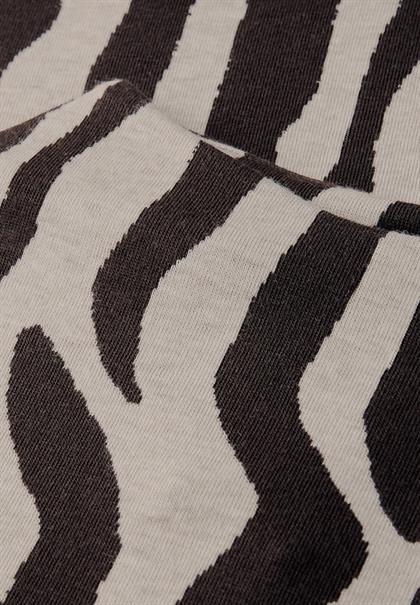 Shirt mit Zebra Print deep roast brown