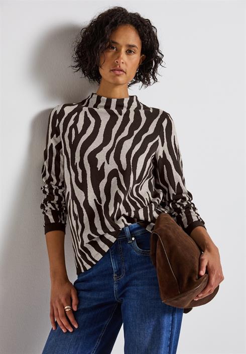shirt-mit-zebra-print-deep-roast-brown