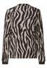 Shirt mit Zebra Print deep roast brown