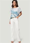 Shirt patch creamblue