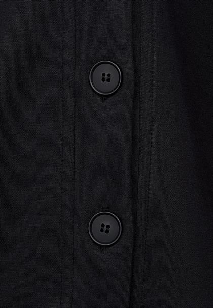 Shirtjacke im Seiden Look black