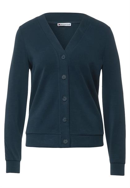 Shirtjacke im Seiden Look deep teal blue