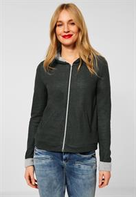 Shirtjacke mit Kapuze bassy olive