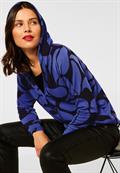 Shirtjacke mit Print eminent blue
