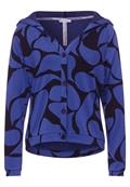 Shirtjacke mit Print eminent blue