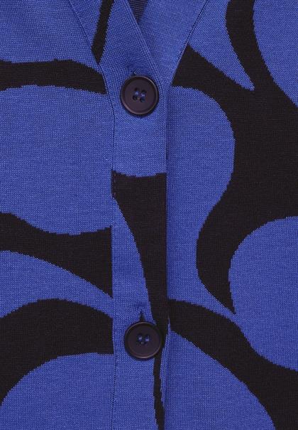 Shirtjacke mit Print eminent blue