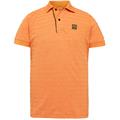 Short sleeve polo jacquard pique amberglow