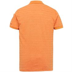 Short sleeve polo jacquard pique amberglow