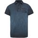 Short sleeve polo light pique cold dye dark navy
