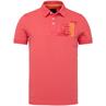 Short sleeve polo stretch pique rose of sharon