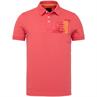 Short sleeve polo stretch pique rose of sharon