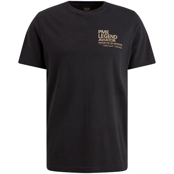 Short sleeve r-neck single jersey black onyx