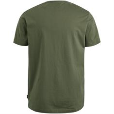 Short sleeve r-neck single jersey painting art ivy green