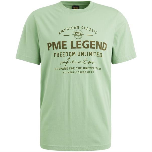 Short sleeve r-neck single jersey quiet green