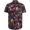 Short Sleeve Shirt Print Sid Ctn Slub winetasting