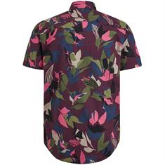 Short Sleeve Shirt Print Sid Ctn Slub winetasting