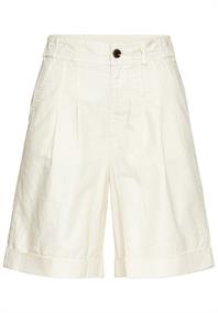 Shorts aus Leinenmix bone white