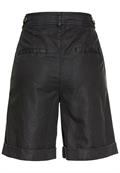 Shorts aus Leinenmix caviar