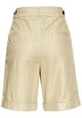 Shorts aus Leinenmix dark straw