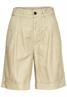 Shorts aus Leinenmix dark straw