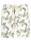 Shorts mit Allover Print leaves: green