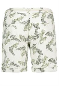 Shorts mit Allover Print leaves: green