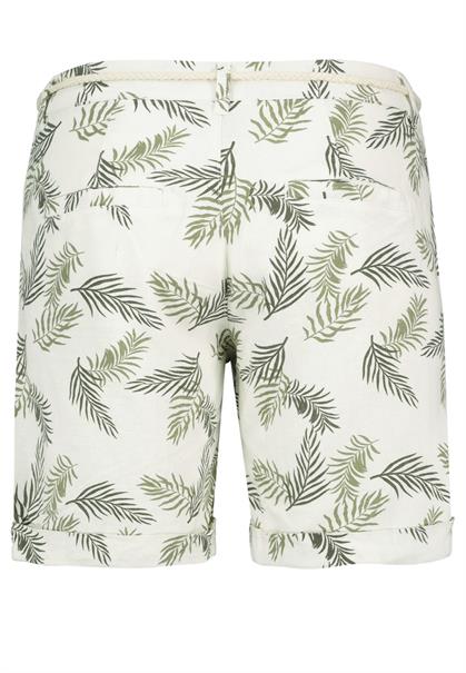 Shorts mit Allover Print leaves: green