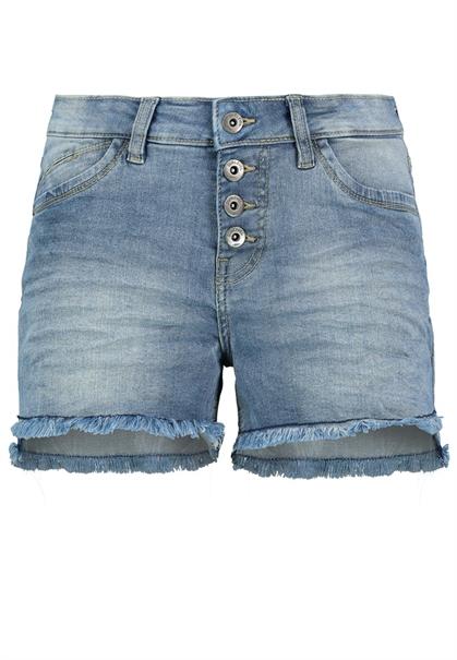 Shorts mit ausgefranstem Saum middle blue denim m231