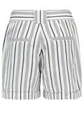 Shorts mit Bindegürtel stripes: washed indigo blue-white