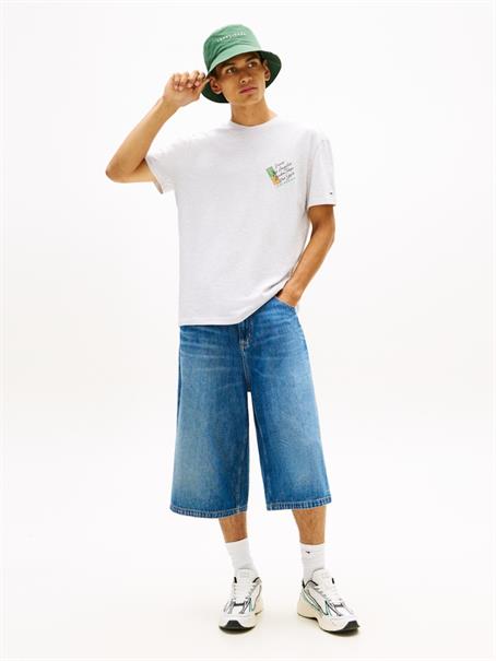 Signature Back Logo Jersey T-Shirt ice grey heather