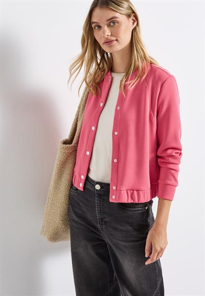 Silk-Look Jacke almond coral