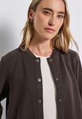 Silk-Look Jacke deep roast brown