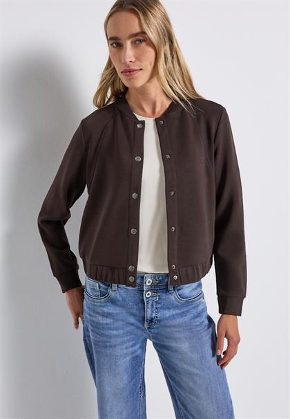 Silk-Look Jacke deep roast brown