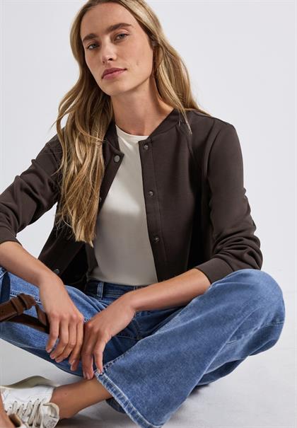 Silk-Look Jacke deep roast brown