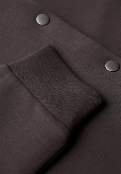 Silk-Look Jacke deep roast brown