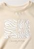 Silk-Look Shirt mit Print lucid white