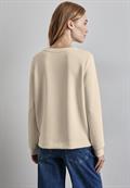 Silk-Look Shirt mit Print lucid white