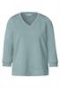 Silk-Look Shirt mit Raffung arona blue