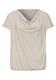 Silk-Look Shirt mit Waterfall-Front clay sand