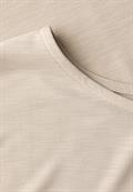 Silk-Look Shirt mit Wording coastal beige