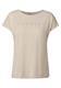 Silk-Look Shirt mit Wording coastal beige